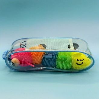 Custom Pvc Kids Toy Storage Bag Portable Waterproof Building Blocks Organization Transparent Zipper Bag